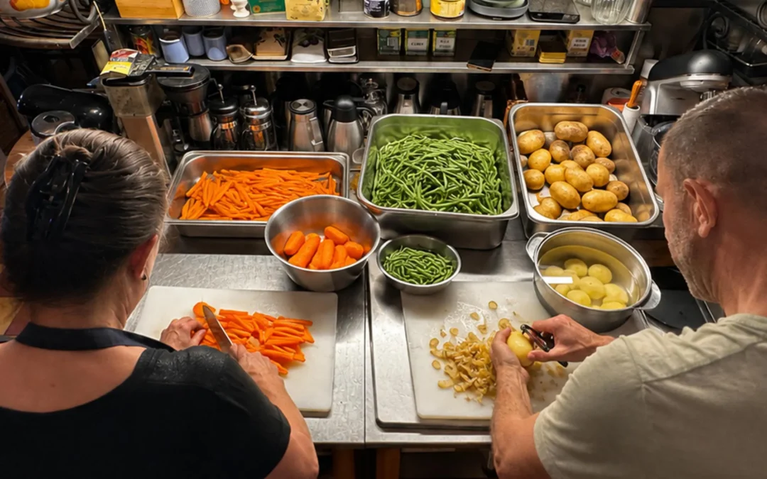 Un menu estival : légumes provençaux et mousse à la framboise